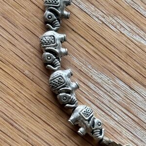 Vintage Elephant Sterling Silver Necklace Sterling Good Luck